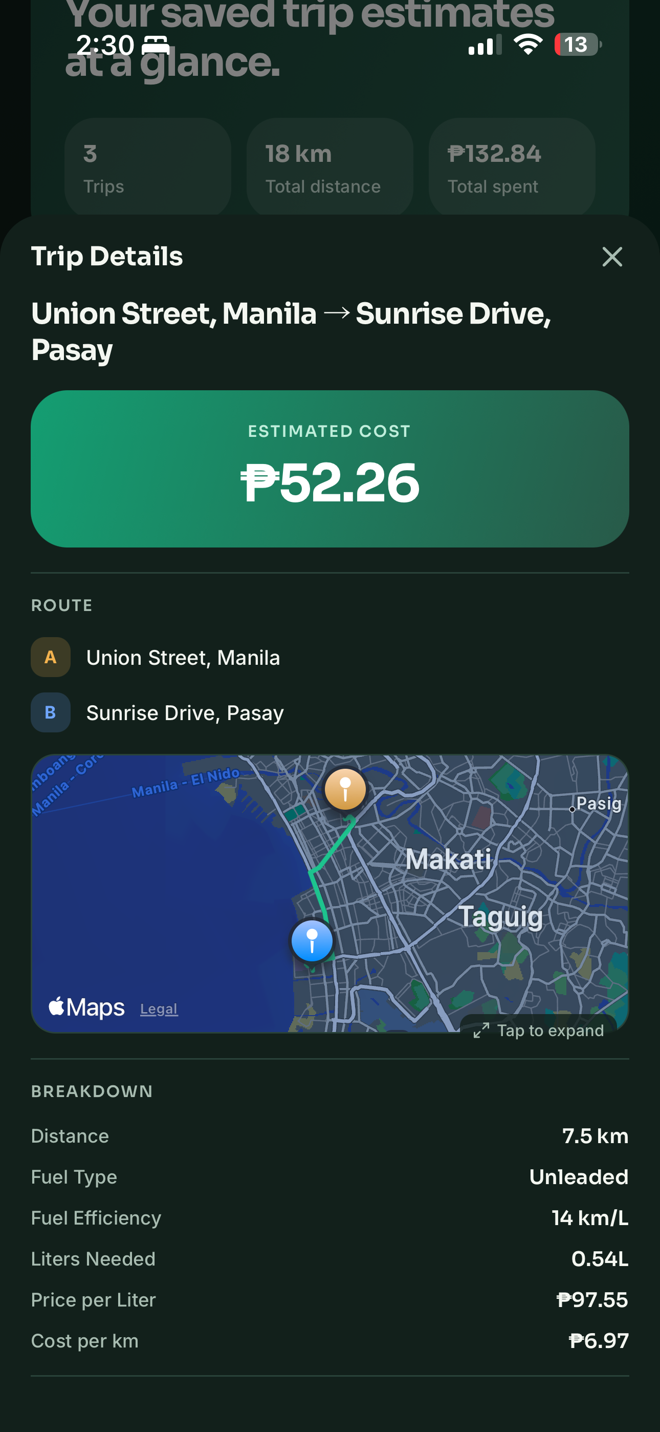 Refilio drive mode preview